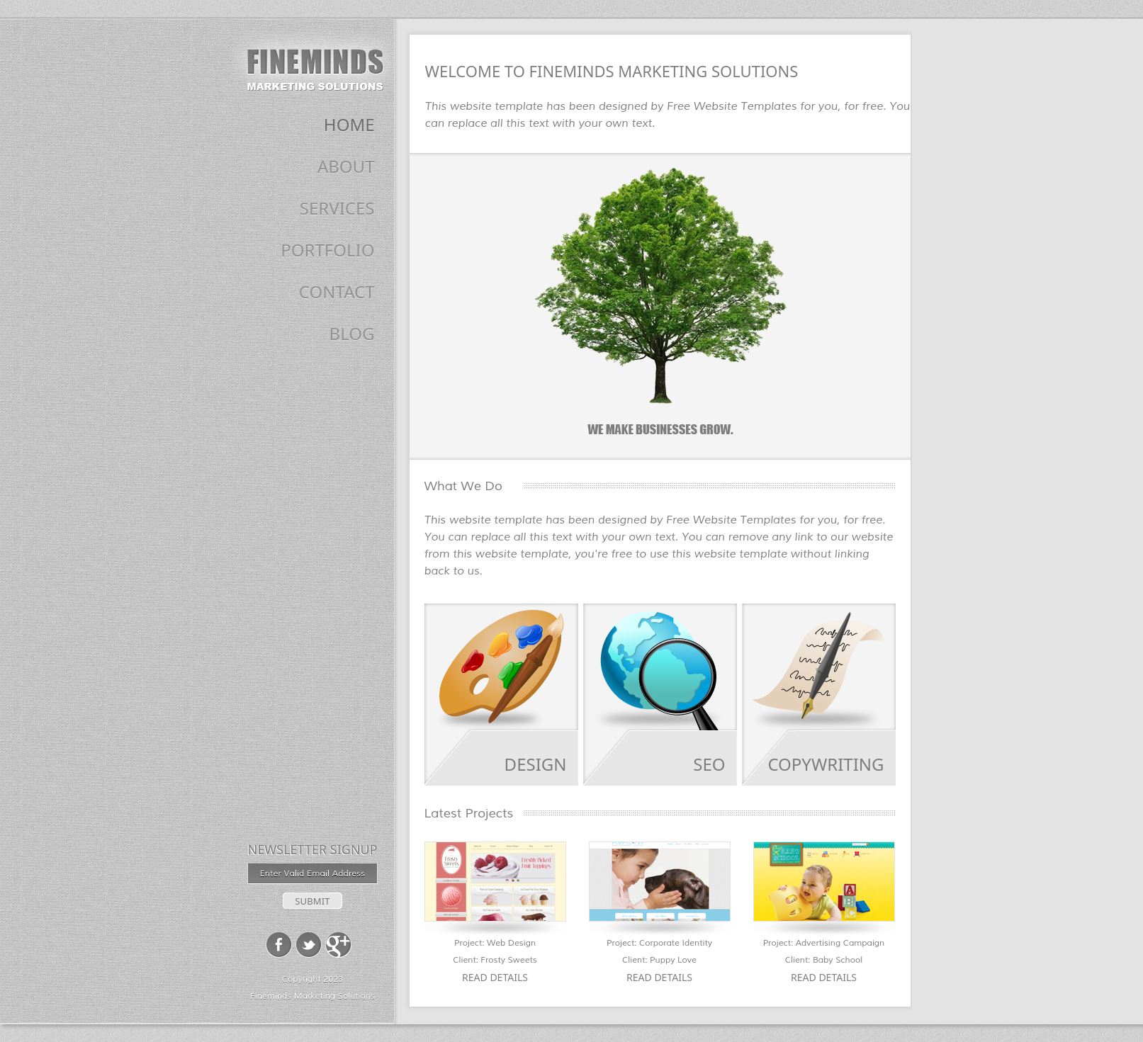 Finemind Homepage